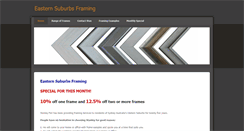 Desktop Screenshot of easternsuburbsframing.com.au